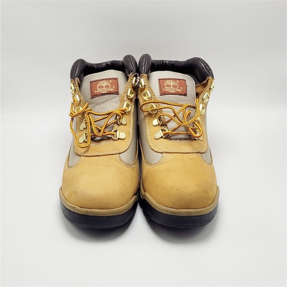 Boy’s Timberland Field Boots Wheat Nubuck - Picture 3 of 12